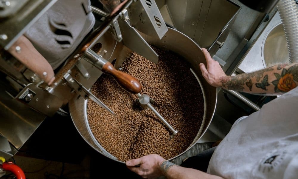 Proceso de tostado de café